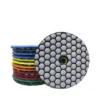 4-inch Dry Marble Polishing Pad, Diamond Grinding Pad 100mm Grit (0-6#) - 图片 5