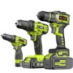 Cordless electric drill - 12V/16.8V/ 20V 2 Batteries + 1 Charger + 1 Plastic Tool Box