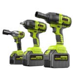Cordless Impact wrench- 20V/380N.m/580N.m/680N.m/2 Batteries + 1 Charger + 1 Plastic Tool Box -Azure Dragon Series