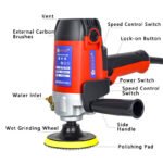 WUEN TOOL Wet Polisher 800W-2000W, 4" 220V Concrete GrinderWater polishing machine for polishing marble and granite. - 图片 7