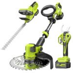 Cordless lawnmower Electric scissors Trimmer – 20V 2 Batteries + 1 Charger + 1 Plastic Tool Kit