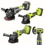 Cordless Angle Grinder Cutting machine Polishing machine- 20V 2 Batteries + 1 Charger + 1 Plastic Tool Box