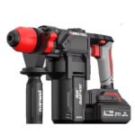Cordless Rotary Hammer Drill 20V/2 Batteries + 1 Charger + 1 Plastic Tool Box - White Tiger Series - 图片 3