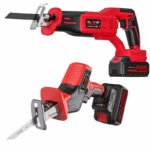 Cordless Reciprocating saw, saber saw – 20V 2 Batteries + 1 Charger + 1 Plastic Tool Kit - Vermilion Bird Series
