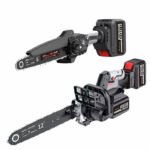 Cordless chainsaw 6inch 8inch 12inch – 20V 2 Batteries + 1 Charger + 1 Plastic Tool Kit – White Tiger Series