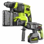 Cordless Rotary Hammer Drill 20V/2 Batteries + 1 Charger + 1 Plastic Tool Box - Azure Dragon Series