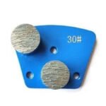 Diamond Flooring Grinding Blocks, 3-hole, 2-tooth cylindrical, for concrete grinding and polishing（16#-120#） - 图片 2