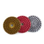 4-inch wet polishing pads for marble and granite, grit sizes (Quick 3-Step Sharp Type). - 图片 2