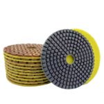 4-inch wet polishing pads for marble and granite, grit sizes (Quick 3-Step Sharp Type).