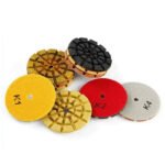 4-inch floor polishing pads, wet polishing, marble and granite grinding pads, mesh size (50#-3000#).