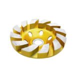 4-inch concrete turbine diamond grinding cup wheel, 12-tooth heavy-duty angle grinder wheel - 图片 2