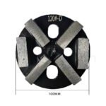 Diamond flooring grinding blocks, 5 holes, 6 teeth, for concrete grinding and polishing. - 图片 2