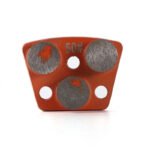 Diamond flooring grinding blocks, 3-hole, 3-tooth cylindrical, for concrete grinding and polishing.（16#-100#） - 图片 6