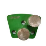 Diamond Flooring Grinding Blocks, 3-hole, 2-tooth cylindrical, for concrete grinding and polishing（16#-120#） - 图片 3