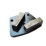 Diamond Flooring Fan-Shaped Grinding Blocks, 3-Hole, 2-Tooth Square, for Concrete Grinding and Polishing - 图片 5
