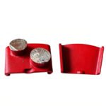 HTC Diamond Flooring Round Grinding Blocks, 2 Holes, 2 Teeth, Square Shape, Concrete Grinding and Polishing（16#-120#）