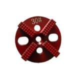 Diamond Flooring Round Grinding Blocks, 5 Holes, 4 Teeth, Square Shape, for Concrete Grinding and Polishing - 图片 3