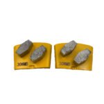HTC Diamond flooring square grinding blocks, 12 holes, 8-10 teeth, square shape, for concrete grinding and polishing (16#-120#).