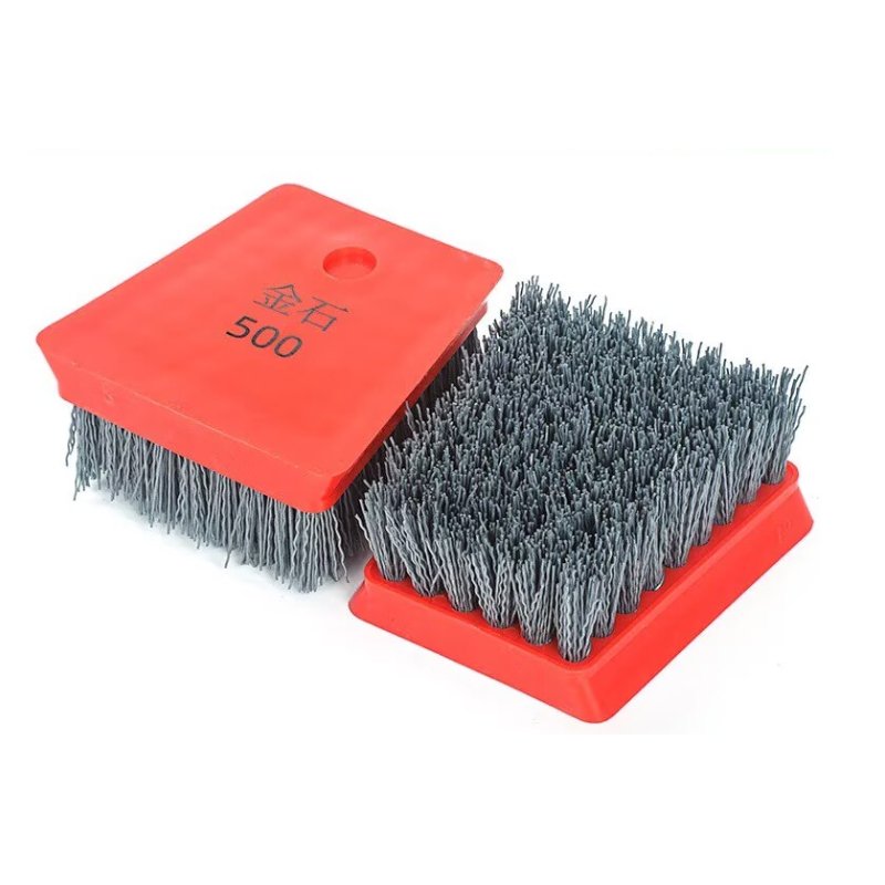 1 Horseshoe-Shaped Antique Silicon Carbide Brush for Granite and Marble Texturing (Grits #46–#320) - 图片 1