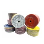 4-inch wet polishing pads for marble and granite, grit sizes (50#-3000#). - 图片 2