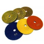 4-inch Sharp type wet polishing pads for marble and granite, grit sizes (50#-3000#). - 图片 3