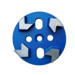 4-inch round diamond metal grinding pad with four holes and arrow teeth (1 piece) - 图片 6