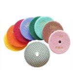 4-inch wet polishing pads for marble and granite, grit sizes (50#-3000#). - 图片 2