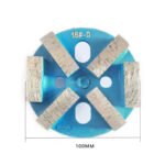 Diamond flooring grinding blocks, 5 holes, 6 teeth, for concrete grinding and polishing. - 图片 3