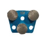 Diamond flooring grinding blocks, 3-hole, 3-tooth cylindrical, for concrete grinding and polishing.（16#-100#） - 图片 5