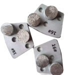 Diamond Flooring Grinding Blocks, 3-hole, 2-tooth cylindrical, for concrete grinding and polishing（16#-120#） - 图片 4