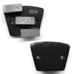 Diamond Flooring Fan-Shaped Grinding Blocks, 3-Hole, 2-Tooth Square, for Concrete Grinding and Polishing（16#-100#） - 图片 3