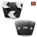 Diamond Flooring Fan-Shaped Grinding Blocks, 3-Hole, 2-Tooth Arrow Shape, for Concrete Grinding and Polishing（16#120#） - 图片 5