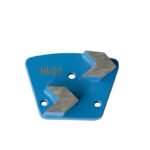 Diamond Flooring Fan-Shaped Grinding Blocks, 3 Holes, 2 Teeth, Arrow Shape, for Concrete Grinding and Polishing（16#-120#） - 图片 2
