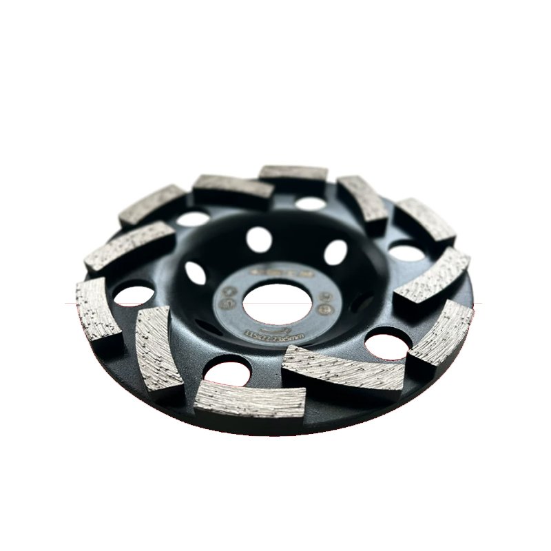2 Diamond flooring round grinding blocks, 12 holes, 8-10 teeth, square shape, for concrete grinding and polishing (16#-120#). - 图片 1