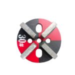 Diamond flooring round grinding blocks, 12 holes, 8-10 teeth, square shape, for concrete grinding and polishing (16#-120#). - 图片 2