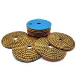 4-inch Sharp type wet polishing pads for marble and granite, grit sizes (50#-3000#). - 图片 2