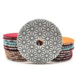 4-inch wet polishing pads for marble and granite, grit sizes (Quick 3-Step Sharp Type).