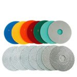8-inch polishing pads, wet polishing, marble and granite grinding pads, mesh size (50#-3000#). - 图片 4