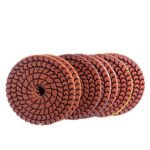5-inch polishing pads, wet polishing, marble and granite grinding pads, mesh size (50#-3000#). - 图片 3