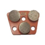 Diamond flooring grinding blocks, 3-hole, 3-tooth cylindrical, for concrete grinding and polishing.（16#-100#） - 图片 4