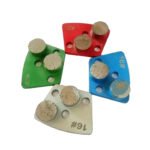Diamond Flooring Grinding Blocks, 3-hole, 2-tooth cylindrical, for concrete grinding and polishing（16#-120#）
