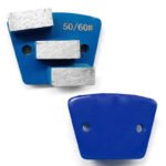 Diamond Flooring Fan-Shaped Grinding Blocks, 3-Hole, 2-Tooth Square, for Concrete Grinding and Polishing（16#-100#） - 图片 4