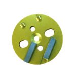 Round diamond flooring grinding blocks, 3 holes, 2 teeth, square shape, for concrete grinding and polishing（16#-120#） - 图片 3