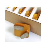 Diamond flooring square grinding blocks, 12 holes, 8-10 teeth, square shape, for concrete grinding and polishing (16#-120#). - 图片 4