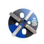 Diamond flooring round grinding blocks, 12 holes, 8-10 teeth, square shape, for concrete grinding and polishing (16#-120#). - 图片 3