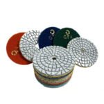 4-inch wet polishing pads for marble and granite, grit sizes (50#-3000#). - 图片 4