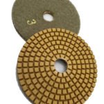 4-inch wet polishing pads for marble and granite, grit sizes (Quick 3-Step Sharp Type). - 图片 3