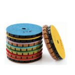 4-inch floor polishing pads, wet polishing, marble and granite grinding pads, mesh size (50#-3000#).