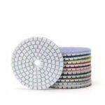 4-inch wet polishing pads for marble and granite, grit sizes (50#-3000#). - 图片 4