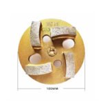 Diamond Great Wall Grinding Block Floor Renovation (16#-120#) with Five Holes and Four Teeth - 图片 5
